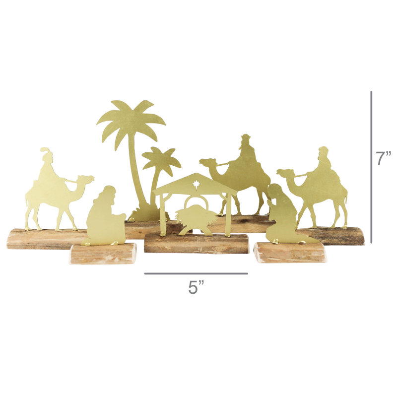 Crèche de Noël, ensemble / 7 pièces