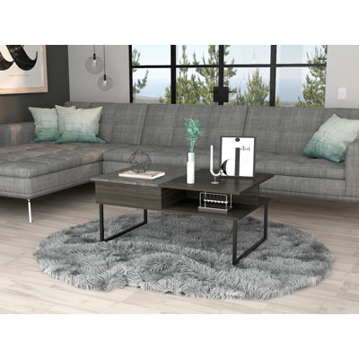 1-Shelf Lift Top Coffee Table