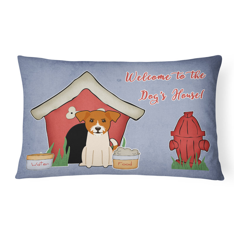 Dog House Solid Colour Outdoor Throw Pillow