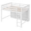 Lit mezzanine en bois de 62,2 po de hauteur avec tablettes de rangement et lit encastré avec échelle intégrée-94422989-94422990