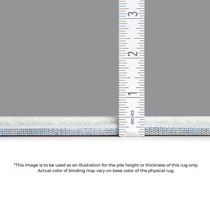 Premium Machine Washable Prisco Sky Rug, Runner 2'3" x 7'6"