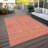 Zena Pink Washable Indoor-Outdoor Rug - -1878630518