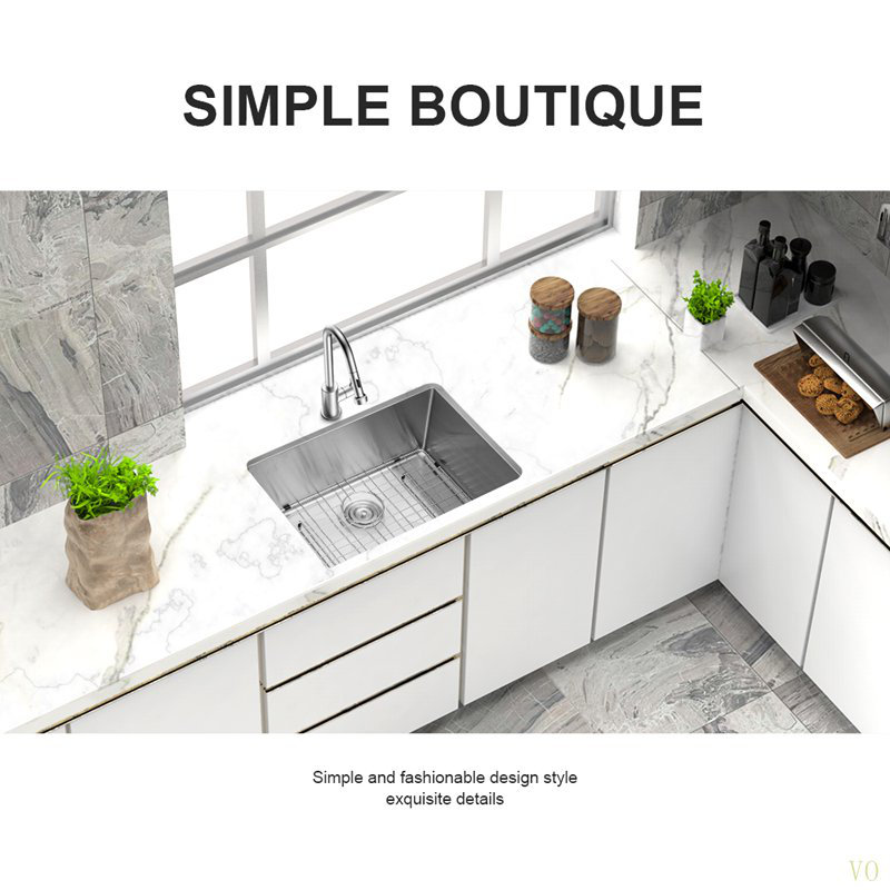 Évier de cuisine encastrable 26 po - Évier de cuisine encastrable 26 po x 18 po x 10 po en acier inoxydable encastrable 16 pouces de profondeur