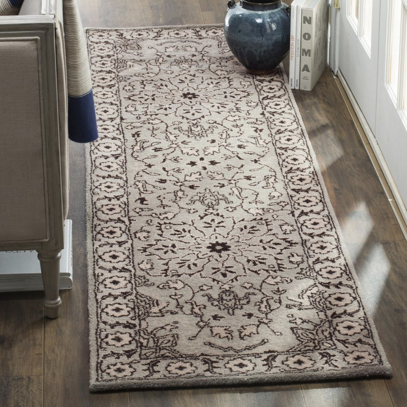 Evans Hand Tufted Wool Oriental Rug, Runner 2'3" x 8'
