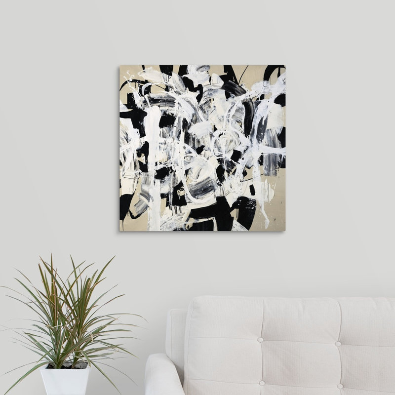 « double talk », peinture sur toile, Toile tendue, H 20 po x l 20 po x P 1,25 po