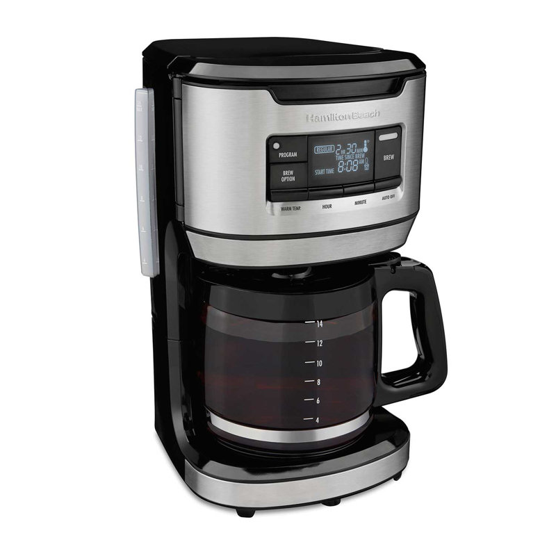 Hamilton Beach 14 cups Black/Silver Coffee Maker