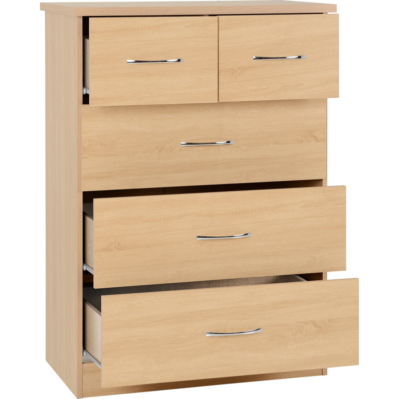Cascio 4 Piece Bedroom Set, Sonoma Oak