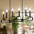 Black Rotating Candle Chandelier
