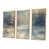 Toile avec cadre flottant or