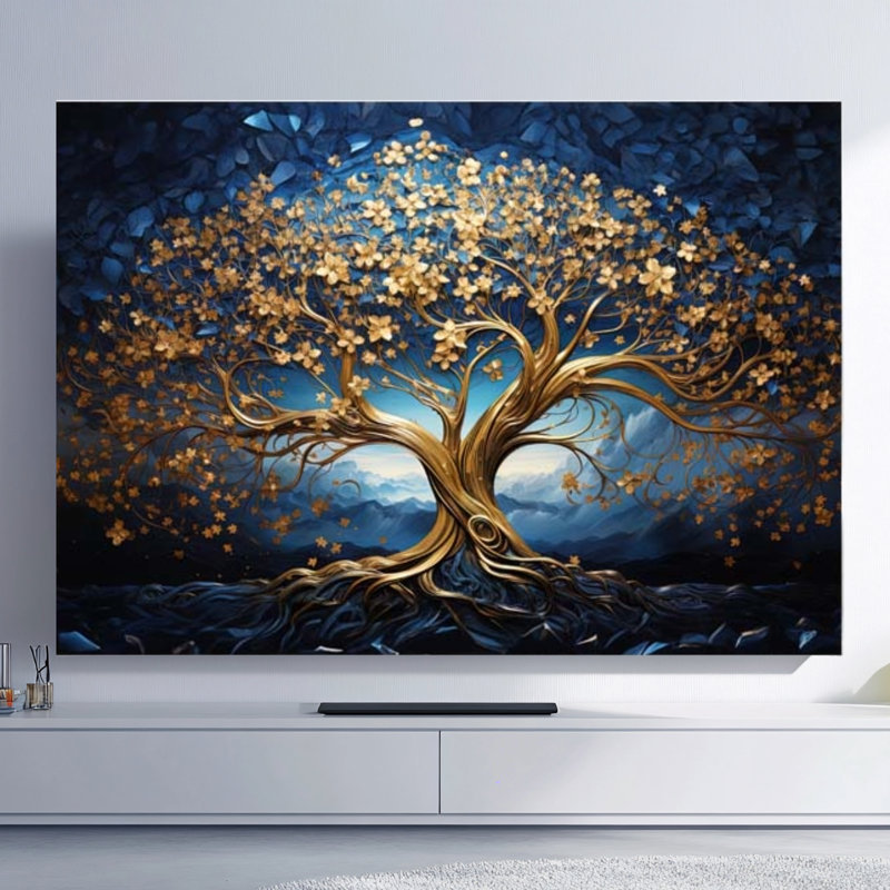 Art mural arbre en métal