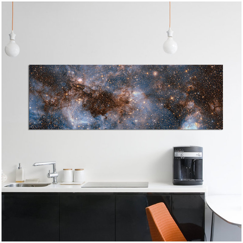 « incandescenting stardust », reproduction d’impression sur toile, H 16 po x l 48 po x P 1,5 po