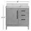 Meuble-lavabo sur pied simple 36 po avec plateau Langosta-1380003254