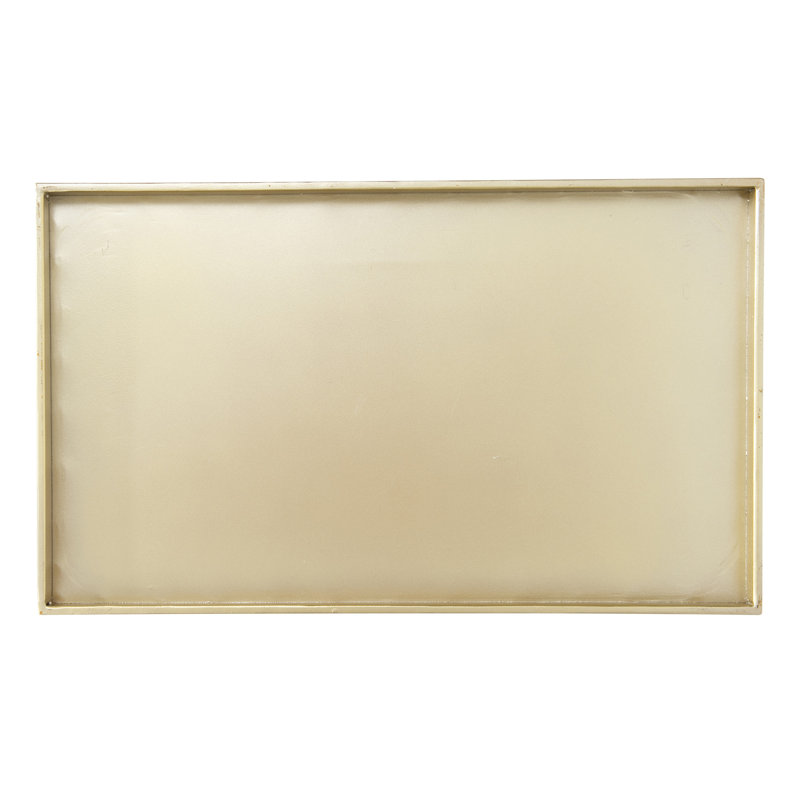 Table de bout rectangulaire Vintage, Doré, H 20 po x l 20 po x P 12 po