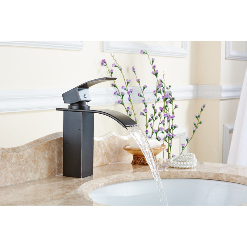 Single-handle Bathroom Faucet with Drain Assembly, Oil Rubbed Bronze