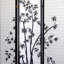 Paravent 3 pièces de 178 cm de haut avec silhouette et ton noir - Délimite les espaces, ajoute une touche d'originalité, se plie facilement lorsqu'il n'est pas utilisé - Design ombragé, crée des zones séparées, esthétique et pratique pour le rangement