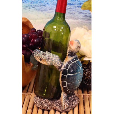 Kahoka Tabletop Wine Bottle Rack in Blue