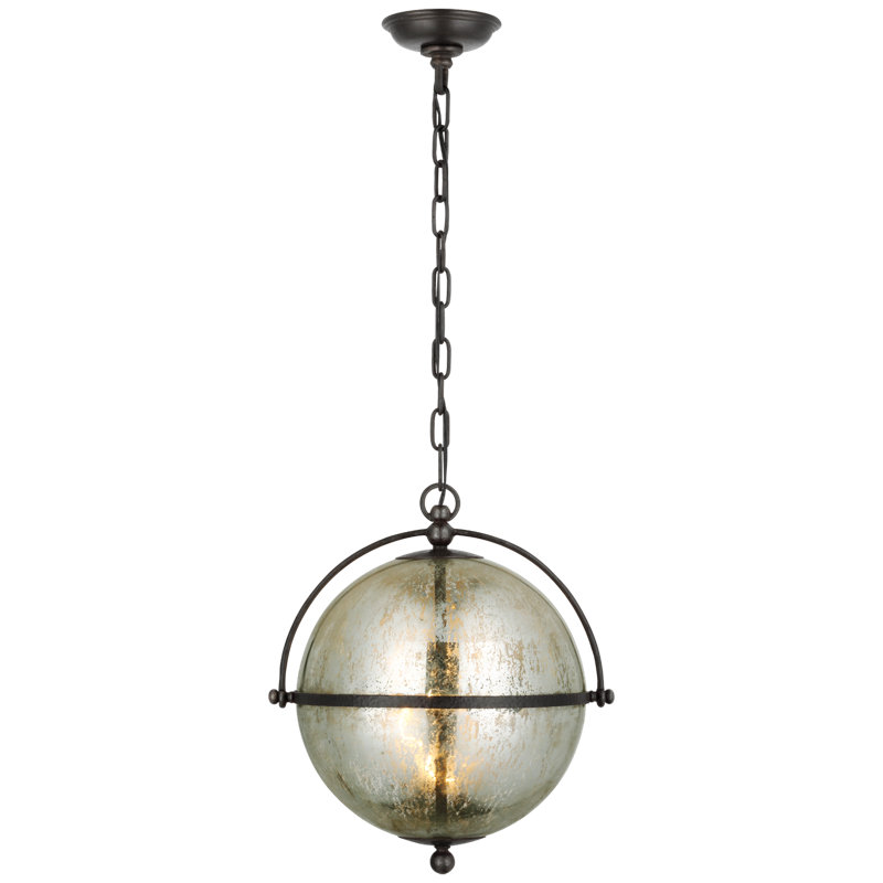 Chapman & Myers Bayridge Large Pendant, Aged Iron, 91.25" H x 15.5" W x 15.5" D