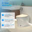 Toilette intelligente CRESTLE avec bidet, chasse d'eau automatique, modes de bidet multiples, séchoir à air, siège chauffant, veilleuse, capteur de pied et plus, télécommande brute de 12 po (télécommande incluse)