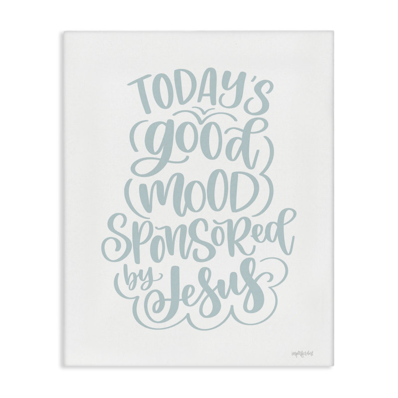 "Good Mood" par Jesus, impression sur toile par l'imperfect Dust, H 40 po x l 30 po