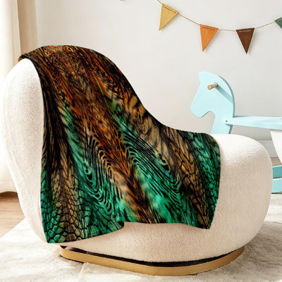 Clear Ultra Soft Flannel Fleece Throw Blanket,Leopard Skin Animal Snake Single-Sided Print