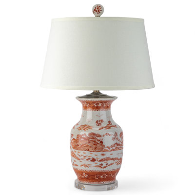 Willow Porcelain and Acrylic Standard Lamp