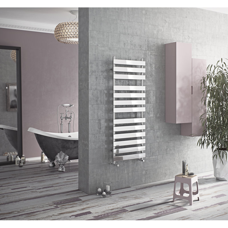 Angelique Straight Towel Rail Heated Towel Rails, 130cm H x 50cm W x 9.6cm D