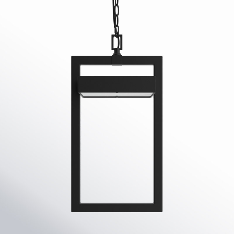 Luminaire suspendu d'extérieur à DEL H 18 po Giddens, Noir