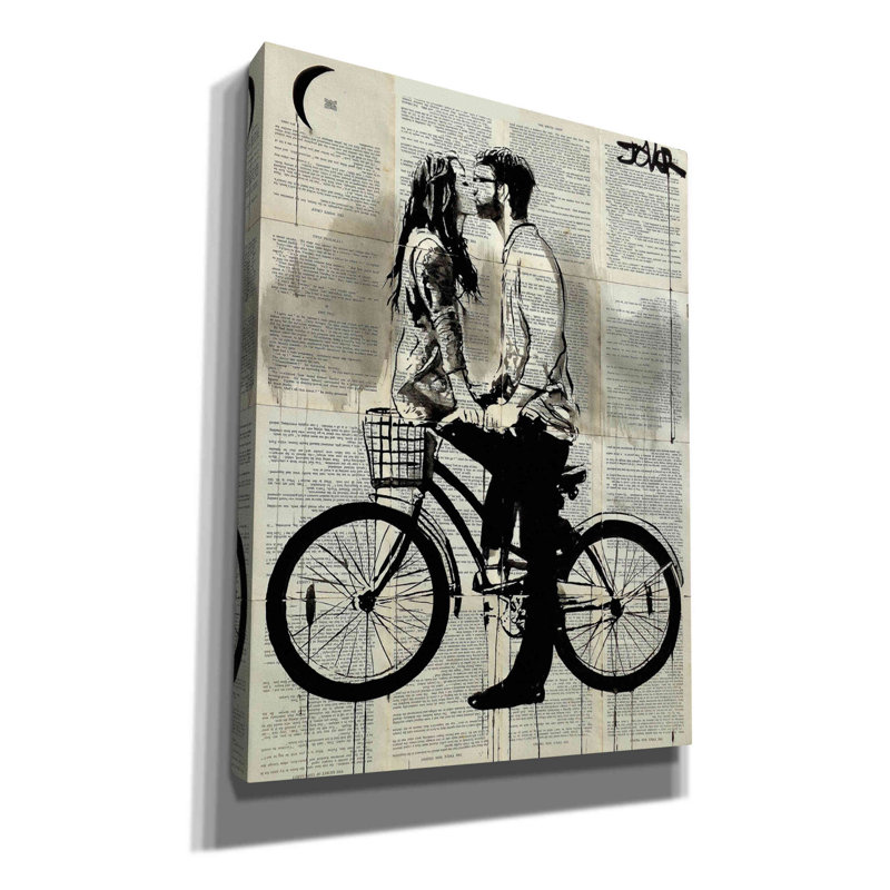 «Together» par Loui Jover, art mural sur toile, H 16 po x l 12 po x P 0,75 po