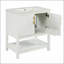 Meuble-lavabo de salle de bain avec lavabo en céramique et rangement polyvalent-61369445