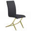 Black And Brass Dining Chairs (Set Of 4)