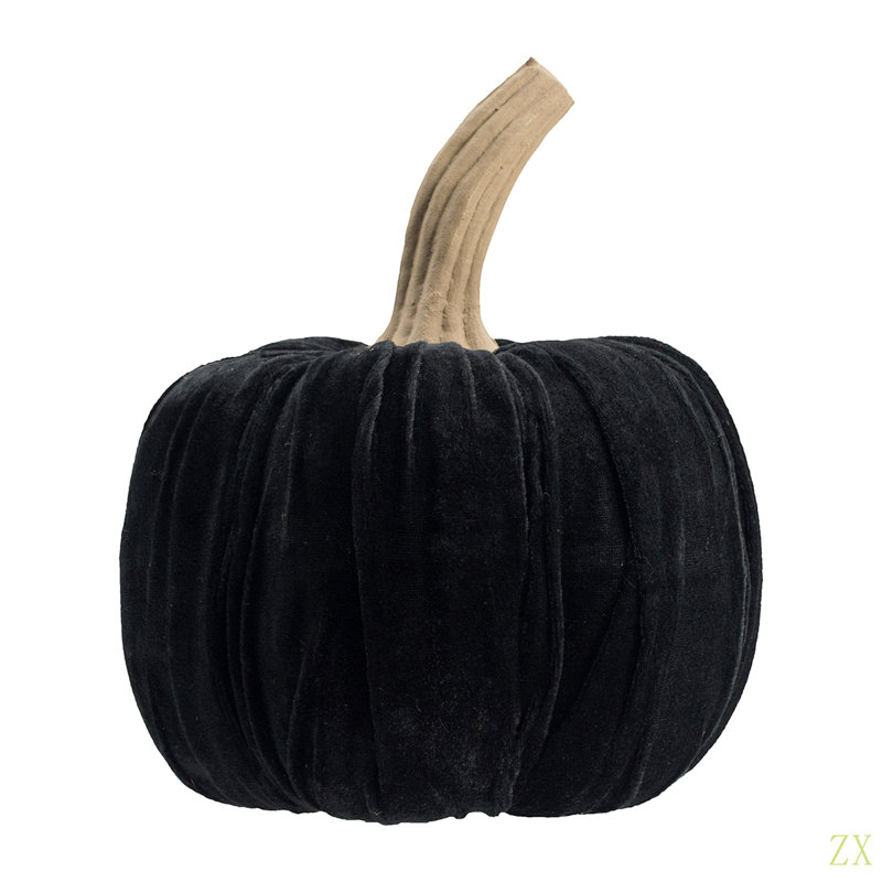 9,5 po, velours citrouille grand, pour décor d'Halloween des Fêtes