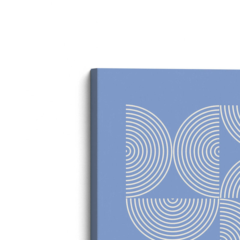 «Blue Bauhaus Composition», affiche sur toile tendue, H 12 po x l 8 po