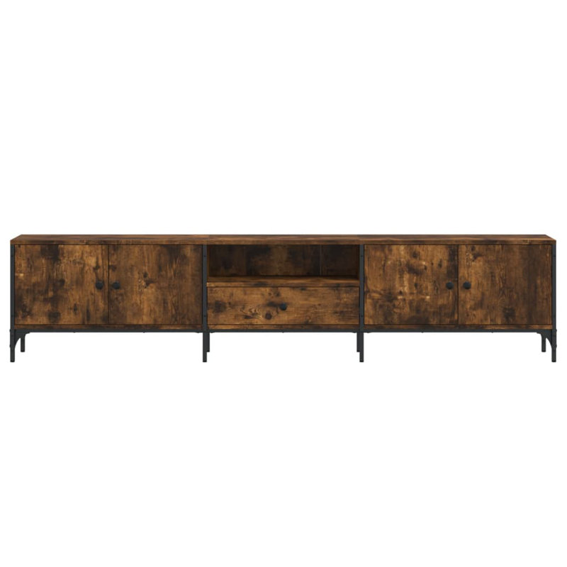 Osayande TV Stand for TVs up to 88", Smoked Oak