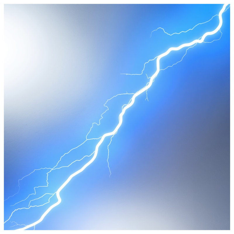 Blue Lightning Bolt Blankets, 60in W x 80in H