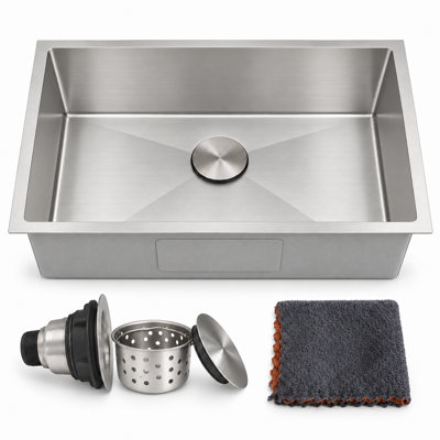30'' L Single Bowl 304 Stainless Steel Kitchen Sink