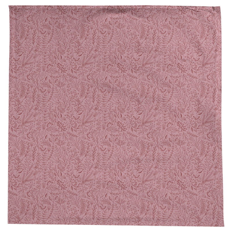 Leffel Ditsy Floral Pattern Tablecloth, Red
