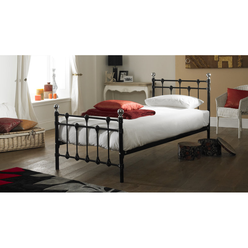 Hawthorn Metal Bed, Black, Small Single (2'6)