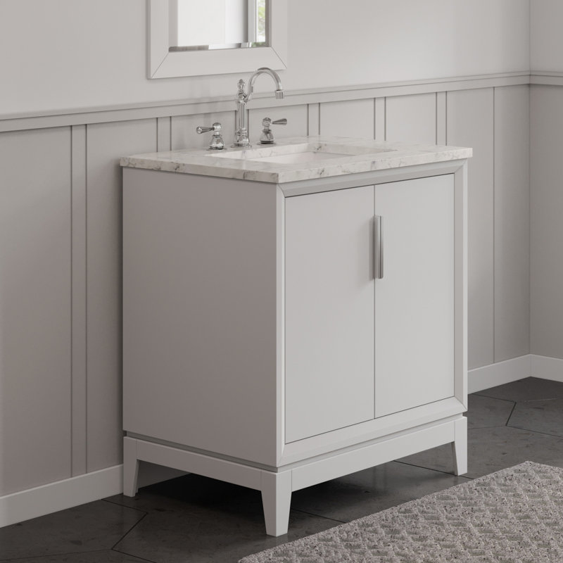 Elizabeth 30'' W Single Vanity, White