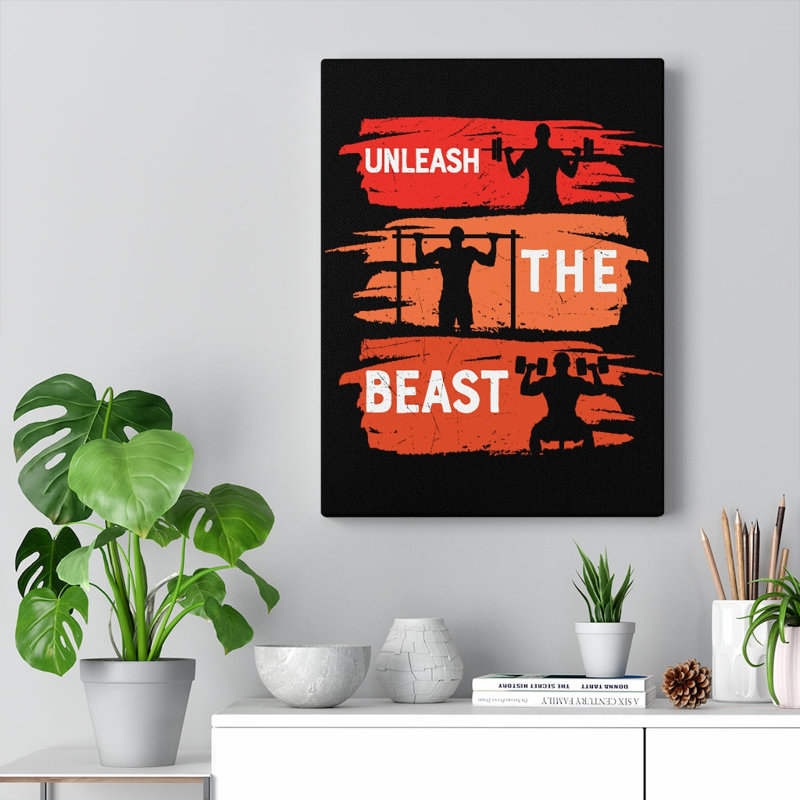 Unleash The Beast - Wrapped Canvas Print