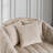 Modern Velvet Upholstered Swivel Barrel Armchair With Three Pillows-1877270866