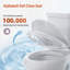 Toilette allongée une pièce, hauteur confort 16,6 po ADA avec chasse d'eau siphonique puissante, glaçage autonettoyant Nano, couvercle mince à fermeture en douceur, installation facile, certifié CUPC et Map1000g, brute de 12 po