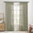 TWOPAGES Unlined Floral Curtain Printed Faux Linen Pinch Pleat Curtain-118032926-118032925