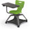 Chaise de bureau à tablette avec porte-gobelet et roulettes souples Hierarchie Enroll
