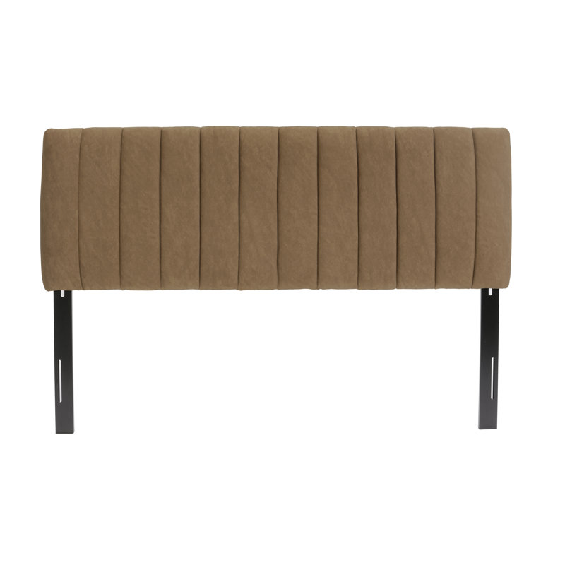 Ali Channel Upholstered Headboard, California King, Brown