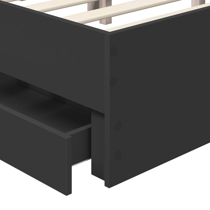 Bed, Black, Super King (6')