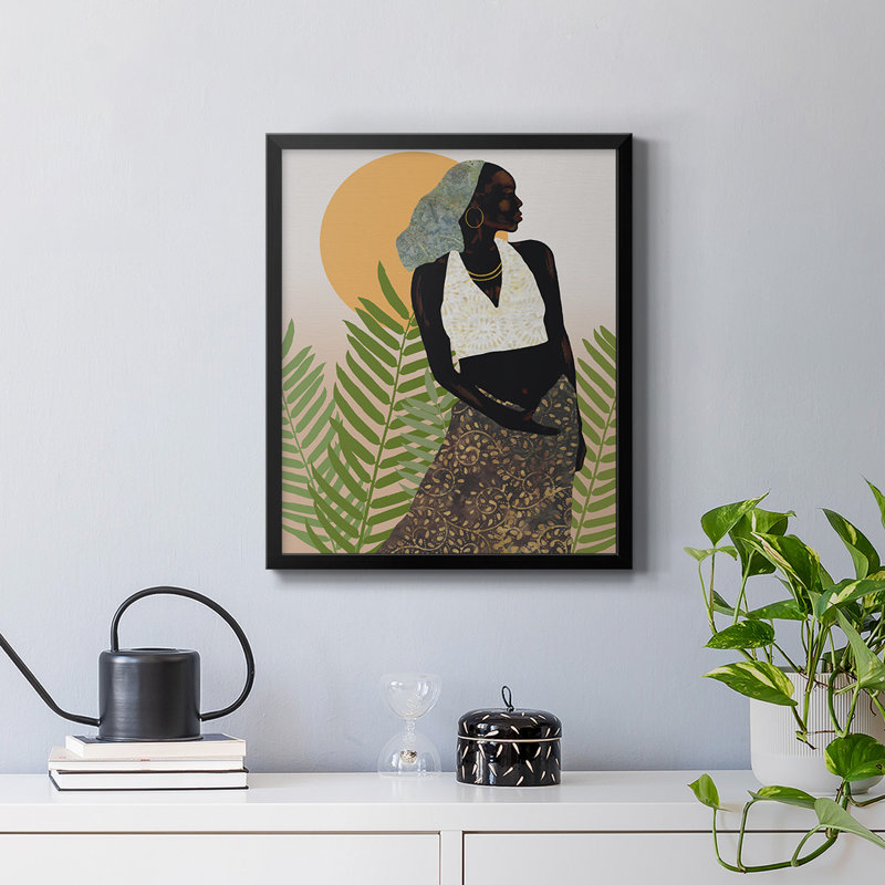 Toile encadrée de qualité supérieure - Prêt à accrocher, H 24 po x l 20 po, Noir
