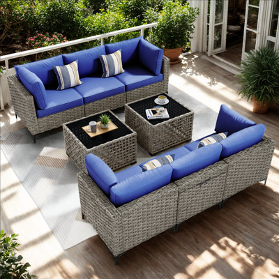 6 - Person Outdoor Seating Group With Cushions