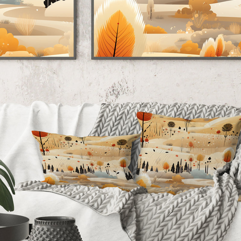 Motif floral bohème beige II