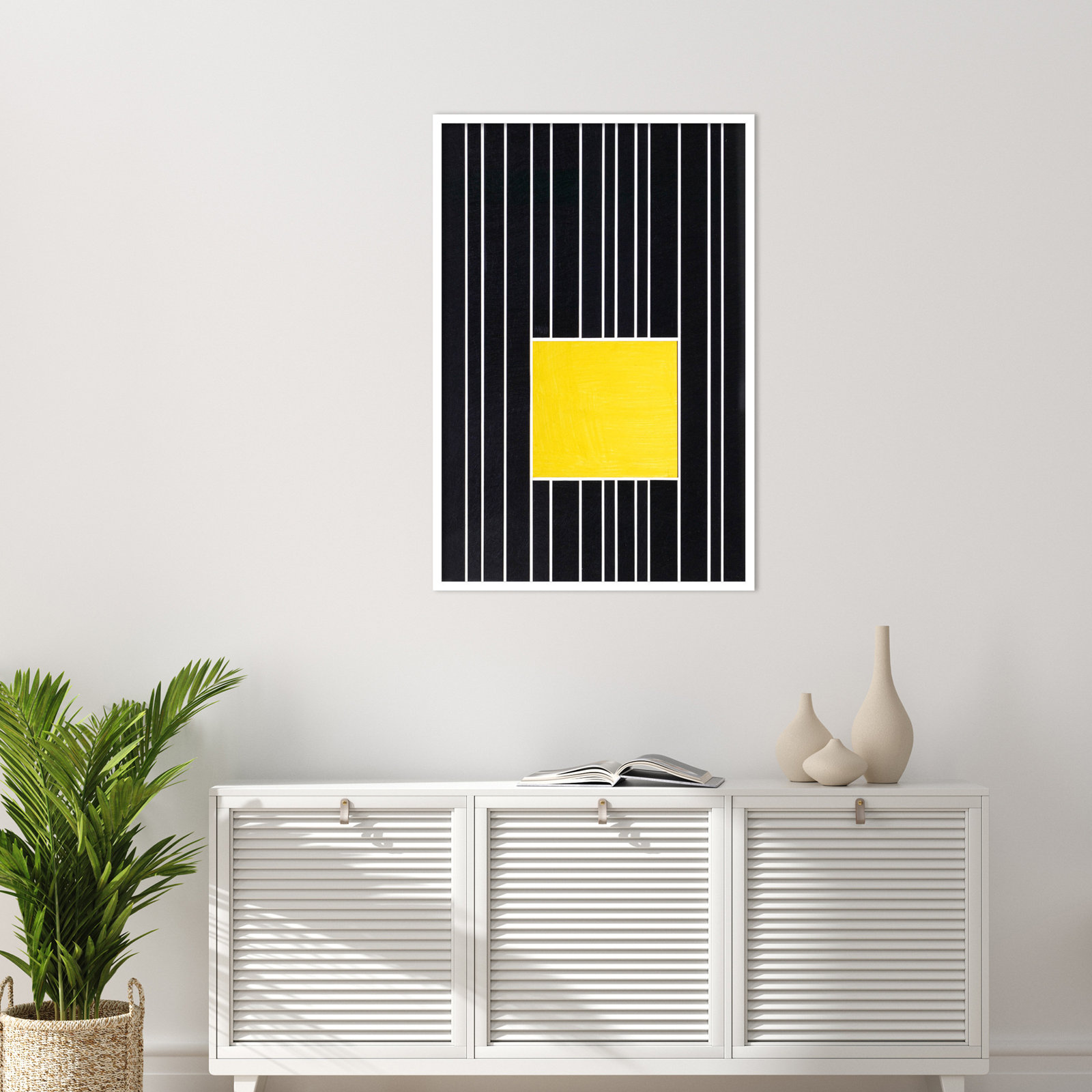 Yellow Box Self Storage Print by Alex Dunn, White, 41" H x 28" W