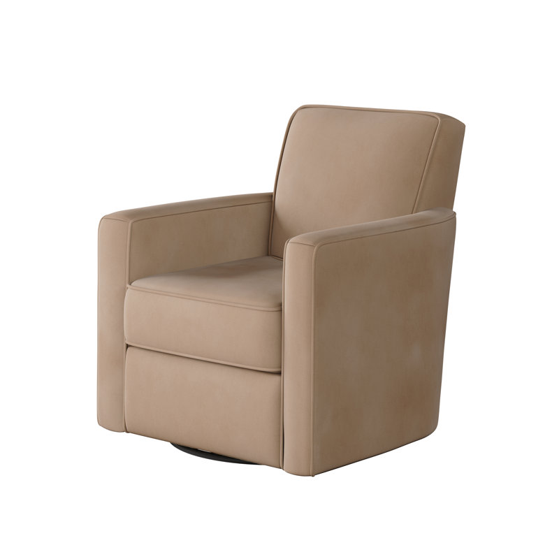 Fauteuil oscillant pivotant Balina Bindi, Bella Blush, H 38 po x l 35 po x P 36 po  